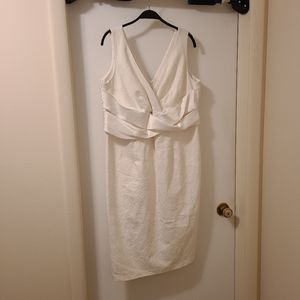 White Flower Patterned Dress